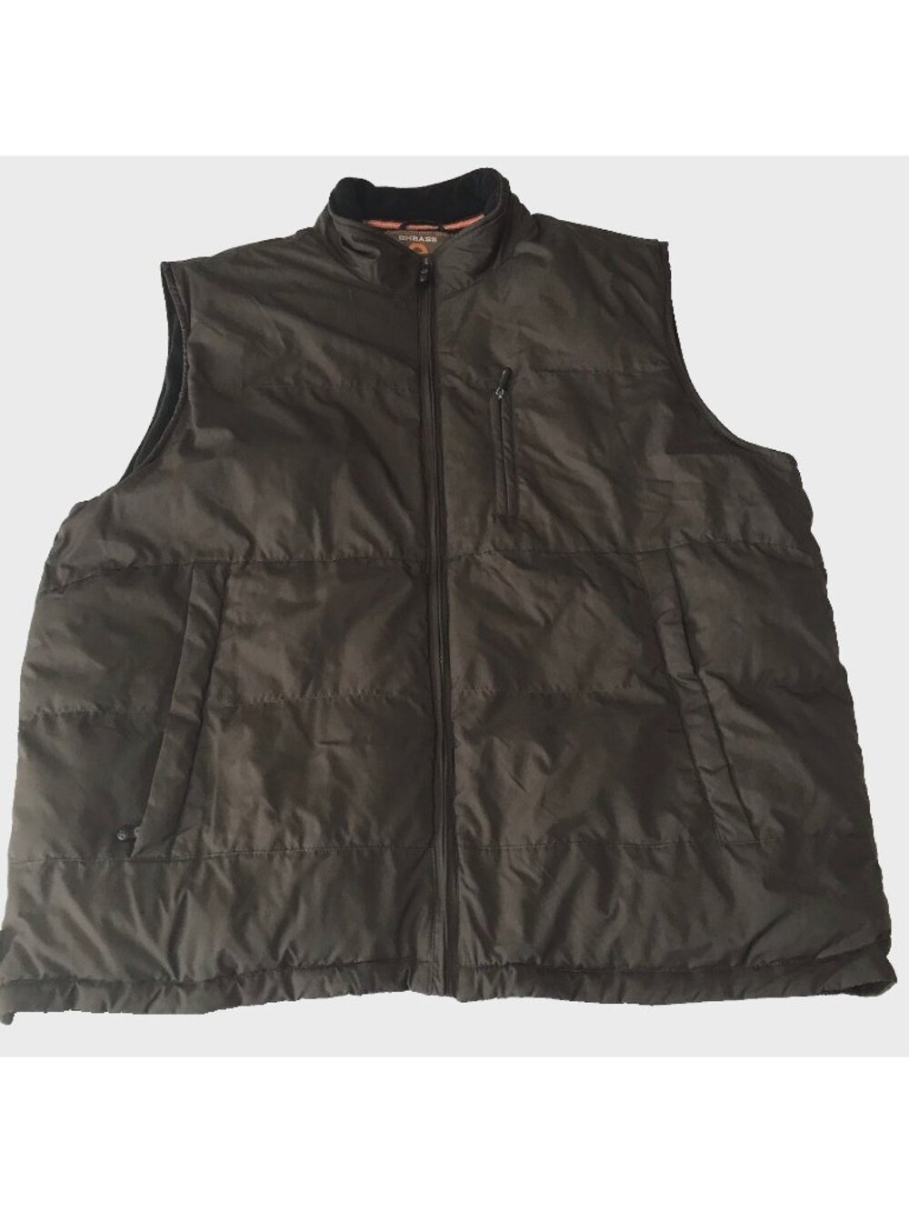 GH Bass Puffer Vest Mens X-Large Brown Orange Gorpcore Outdoor Workwear Hiking